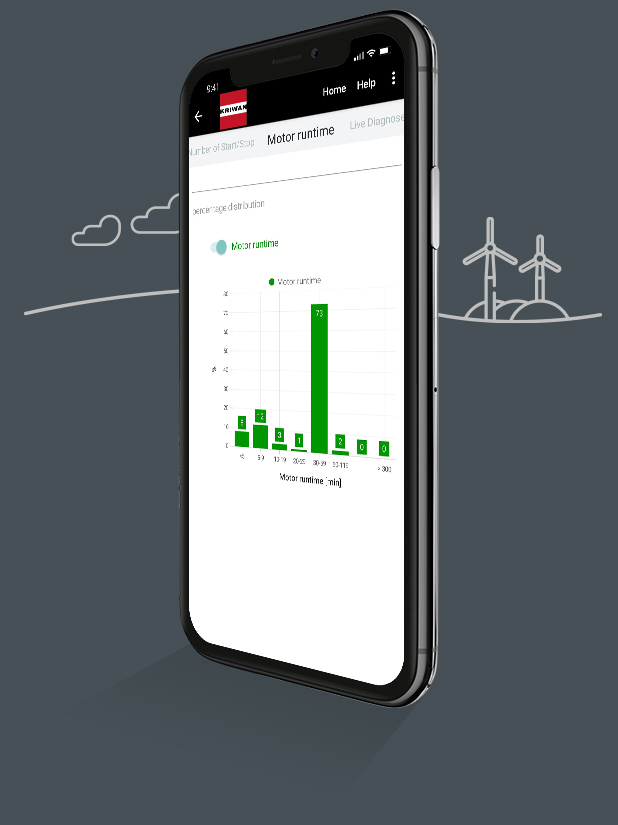 Windsensoren auswerten in der App